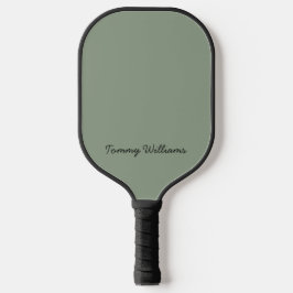 Minimalistisch Sage Green Beruflich Simple Pickleball Schläger