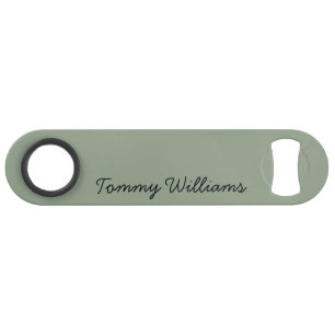 Minimalistisch Sage Green Beruflich Simple Speed Flaschenöffner