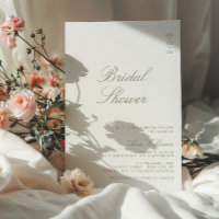 Minimalistisch Sage Green Calligraphy Brautparty