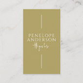 Minimalistisch Sage Green Neutral QR Code Boho Mod Visitenkarte (Vorderseite)