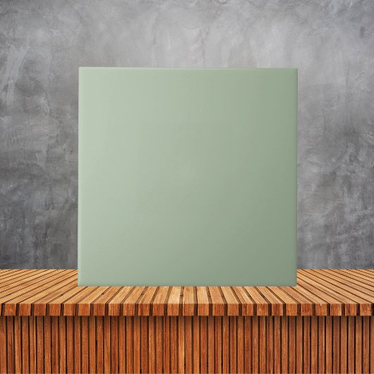 Minimalistisch Sage Green Schlicht Solid Color Fliese