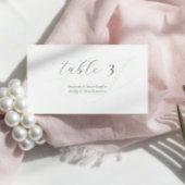 Minimalistisch Sage Green Script Wedding Platzkart