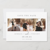 Minimalistisch Sage Green Wedding Foto Save the Da Date (Vorderseite)