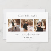 Minimalistisch Sage Green Wedding Foto Save the Da Save The Date (Vorderseite)