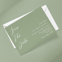 Minimalistisch Sage Green Wedding