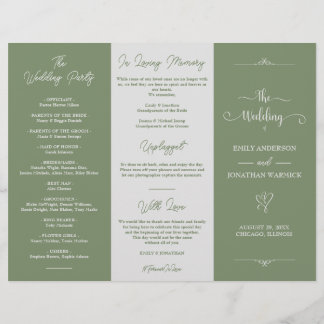 Minimalistisch Sage Green White Luxury Wedding Pro