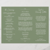 Minimalistisch Sage Green White Luxury Wedding Pro (Rückseite)