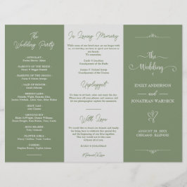 Minimalistisch Sage Green White Luxury Wedding Pro