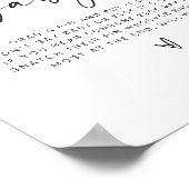 Minimalistisch Sage kein Baby Game Sign Poster (Ecke)