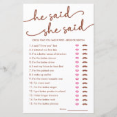 Minimalistisch sagte er sagte, sie sagte raten, we (Vorderseite)