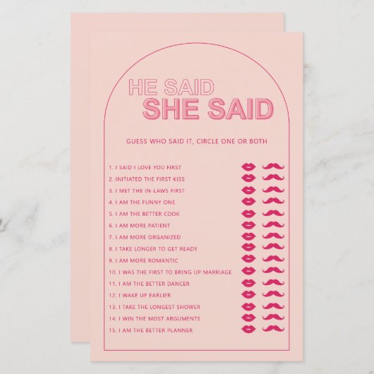 Minimalistisch sagte er, sie habe Brautparty (Vorne/Hinten)