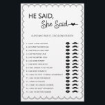 Minimalistisch sagte er, sie habe Brautparty-Game- Flyer<br><div class="desc">Diese niedliche Minimalistin, die sich mit unserer Scalloped Border Collection abstimmen wollte, sagte sie, dass das Brautparty-Spiel ein klassisches Design mit einer einzigartigen Drehung aufweist - die geschoßene Grenze ist eine Art, und wird dieses Spiel sicherlich mit einem leichten Retro-Gefühl bereichern. Wenn Sie gewollt haben, Ihren Gast mit diesem einzigartigen...</div>