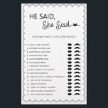 Minimalistisch sagte er, sie habe Brautparty-Game- Flyer<br><div class="desc">Diese niedliche Minimalistin, die sich mit unserer Scalloped Border Collection abstimmen wollte, sagte sie, dass das Brautparty-Spiel ein klassisches Design mit einer einzigartigen Drehung aufweist - die geschoßene Grenze ist eine Art, und wird dieses Spiel sicherlich mit einem leichten Retro-Gefühl bereichern. Wenn Sie gewollt haben, Ihren Gast mit diesem einzigartigen...</div>