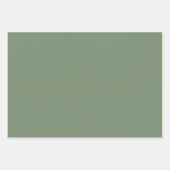 Minimalistisch Sale Grün schlicht elegant Geschenkpapier Set (Vorderseite 2)