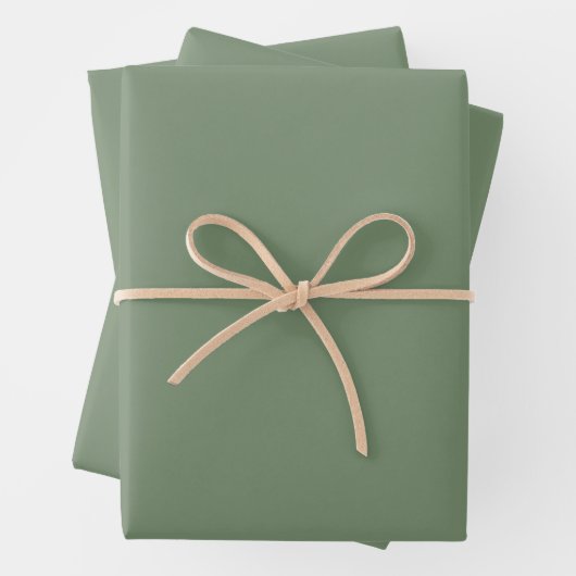 Minimalistisch Sale Grün schlicht elegant Geschenkpapier Set (Beispiel)