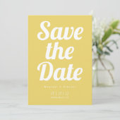 Minimalistisch Save the Date (Stehend Vorderseite)
