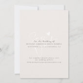 Minimalistisch Save the Date, Boho Foto Wedding Save The Date (Rückseite)