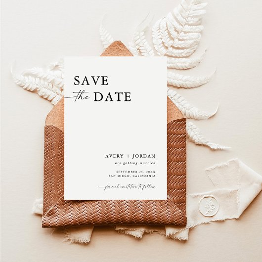Minimalistisch Save the Date, Boho Save the Date Einladung