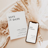 Minimalistisch Save the Date, Boho Save the Date Einladung