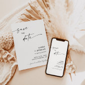 Minimalistisch Save the Date, Boho Save the Date Einladung