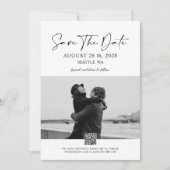 Minimalistisch Save the Date Einladung (Vorderseite)