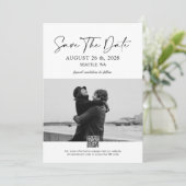 Minimalistisch Save the Date Einladung (Stehend Vorderseite)
