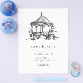 Minimalistisch Save the Date Elegante Hochzeit Flyer (Einzeln)