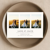 Minimalistisch Save the Date, Foto Boho Save the D Einladung