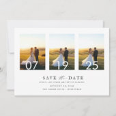 Minimalistisch Save the Date, Foto Boho Save the D Einladung (Vorderseite)