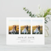 Minimalistisch Save the Date, Foto Boho Save the D Einladung (Stehend Vorderseite)