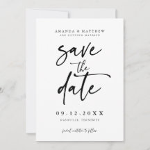 Minimalistisch Save the Date, Foto Save the Date