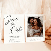 Minimalistisch Save the Date, Foto Save the Date K Einladung