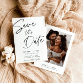 Minimalistisch Save the Date, Foto Save the Date K Einladung