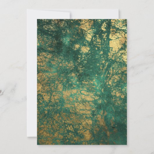 Minimalistisch |Save the Date | Imitate Goldmarmor Save The Date (Rückseite)