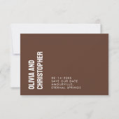 Minimalistisch, Save the Date mit QR-Code (Vorderseite)