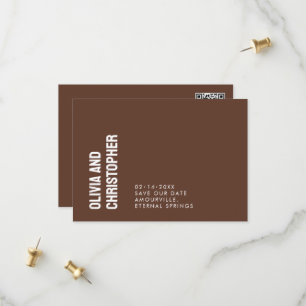 Minimalistisch, Save the Date mit QR-Code