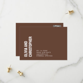 Minimalistisch, Save the Date mit QR-Code