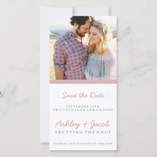 Minimalistisch Save the Date | WEDDINGS (Vorderseite)