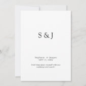 Minimalistisch Save the Date Word-Suche - Lavendel Einladung (Rückseite)