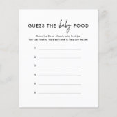 Minimalistisch schätzen Sie die Babyspielkarten. (Vorderseite)