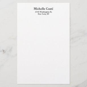 Minimalistisch Schlicht Elegant Lesbar Modern Briefpapier