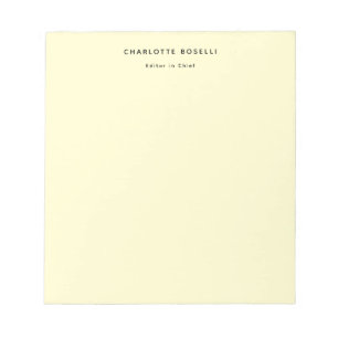 Minimalistisch Schlicht Klassisch Professionell Cr Notizblock