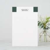 Minimalistisch Schlicht modern Beruflich Briefpapier (Stehend Vorderseite)