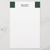 Minimalistisch Schlicht modern Beruflich Briefpapier (Vorderseite)