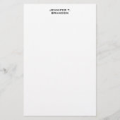 Minimalistisch Schlicht modern Beruflich Briefpapier (Vorderseite)
