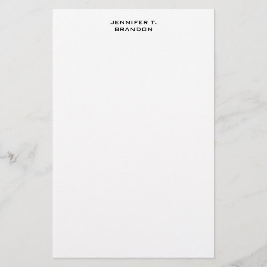 Minimalistisch Schlicht modern Beruflich Briefpapier (Vorderseite)