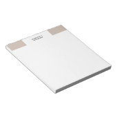 Minimalistisch Schlicht modern Beruflich Notizblock (angewinkelt)