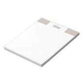 Minimalistisch Schlicht modern Beruflich Notizblock (Rotiert)