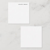 Minimalistisch Schlicht modern Mitteilungskarte (Vorne/Hinten)