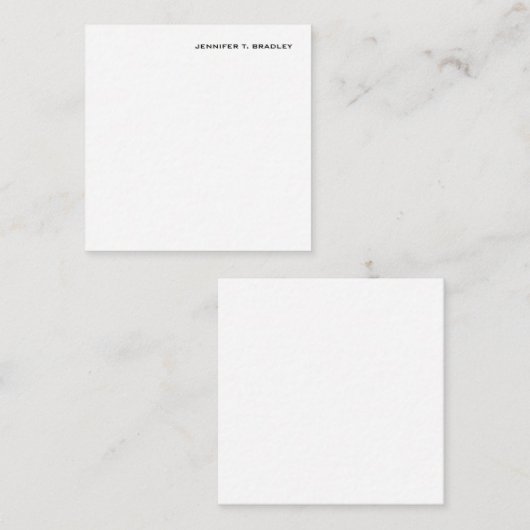 Minimalistisch Schlicht modern Mitteilungskarte (Vorne/Hinten)